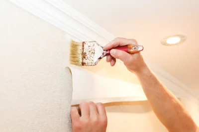 Pose de papier peint à Bouillé-Ménard — revêtements muraux et toiles de verre